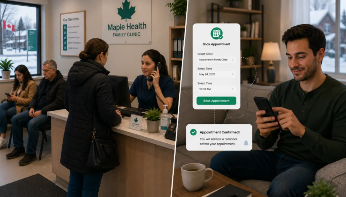 ai receptionist vs human receptionist clinic