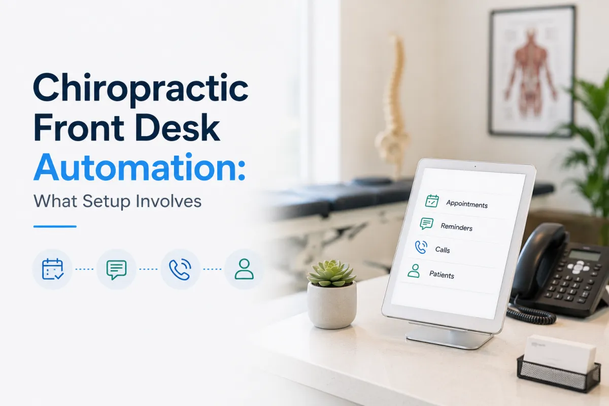 chiropractic front desk automation setup
