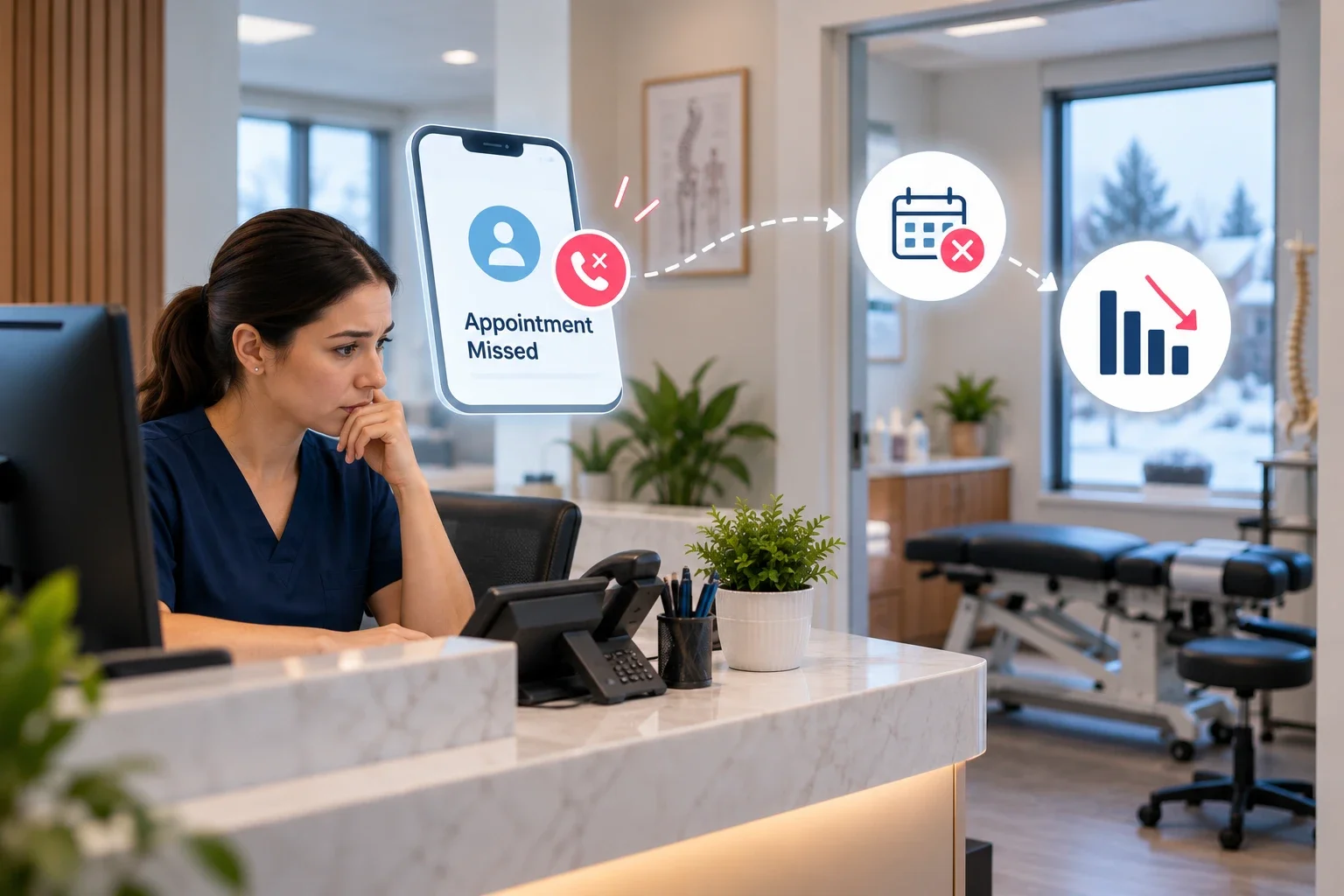 what does a missed chiropractic appointment cost your clinic