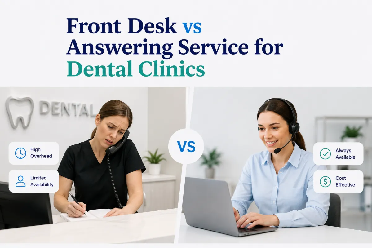dental front desk vs answering service