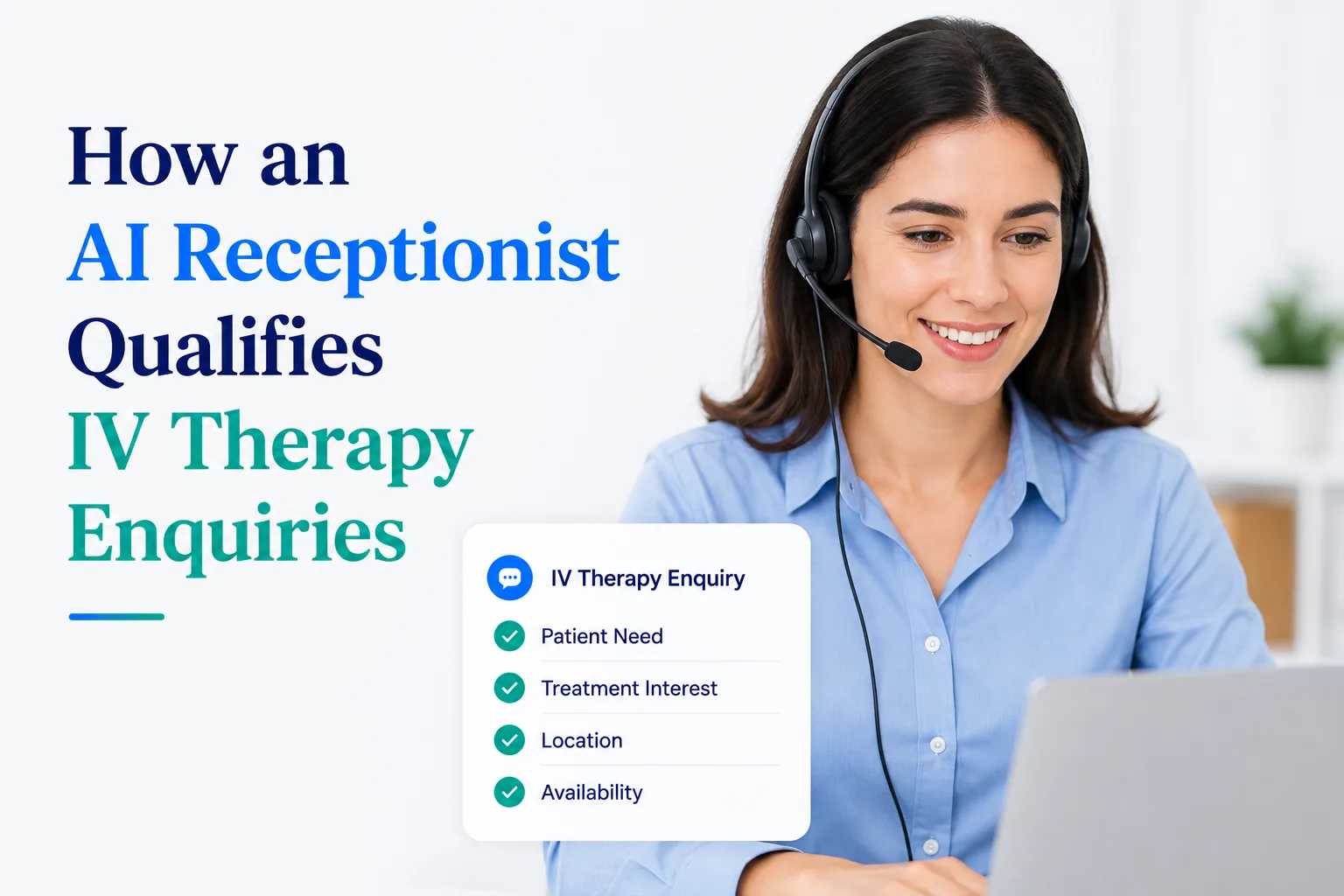 iv therapy booking automation